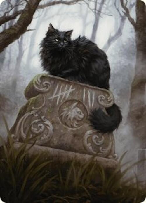 Nine-Lives Familiar 2 Art Card (36/54) [Foundations Art Series] Magic: The Gathering