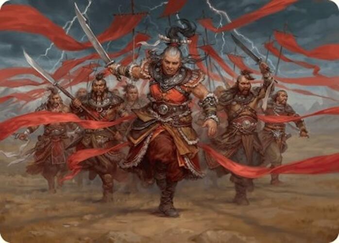 Alesha, Who Laughs at Fate Art Card (14/54) [Foundations Art Series] Magic: The Gathering