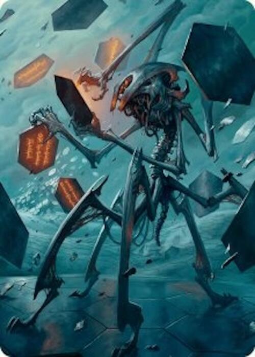 Scrawling Crawler Art Card (50/54) [Foundations Art Series] Magic: The Gathering