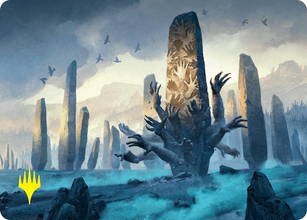 Soulstone Sanctuary Art Card (19/54) (Gold-Stamped Signature) [Foundations Art Series] Magic: The Gathering