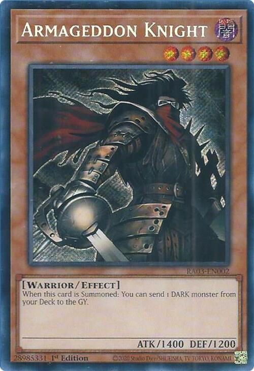 Armageddon Knight (Secret Rare) [RA03-EN002] Secret Rare Yu-Gi-Oh!