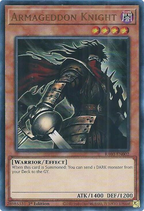Armageddon Knight (UR) [RA03-EN002] Ultra Rare Yu-Gi-Oh!
