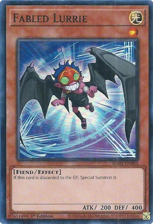 Fabled Lurrie [RA03-EN003] Super Rare Yu-Gi-Oh!