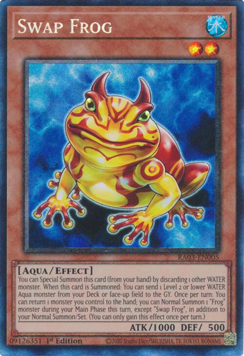 Swap Frog (CR) [RA03-EN005] Prismatic Collector's Rare Yu-Gi-Oh!