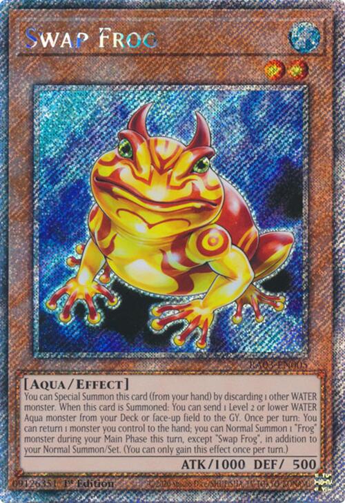 Swap Frog (Platinum Secret Rare) [RA03-EN005] Platinum Secret Rare Yu-Gi-Oh!