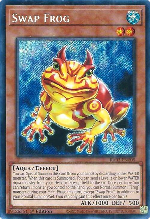 Swap Frog (Secret Rare) [RA03-EN005] Secret Rare Yu-Gi-Oh!