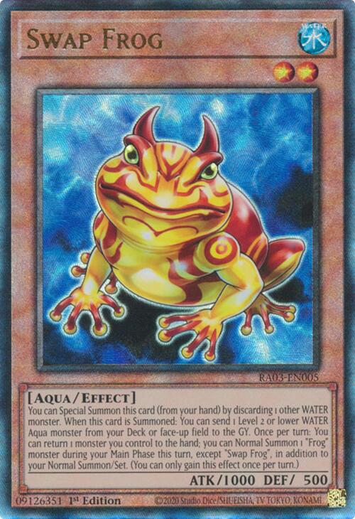 Swap Frog (UTR) [RA03-EN005] Prismatic Ultimate Rare Yu-Gi-Oh!