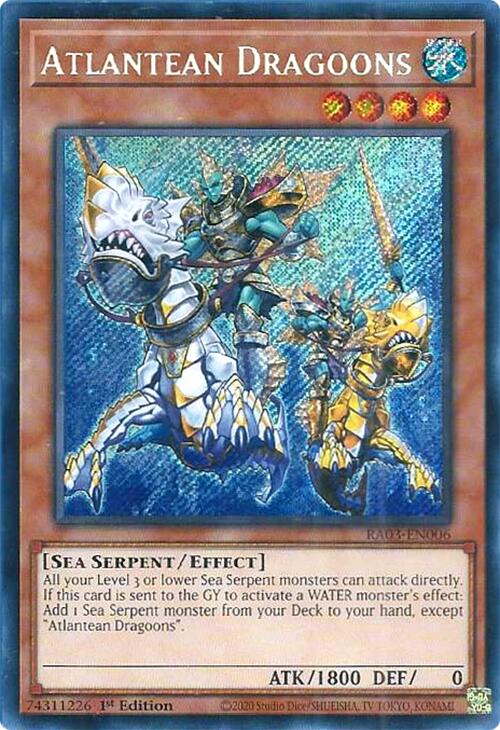 Atlantean Dragoons (Secret Rare) [RA03-EN006] Secret Rare Yu-Gi-Oh!