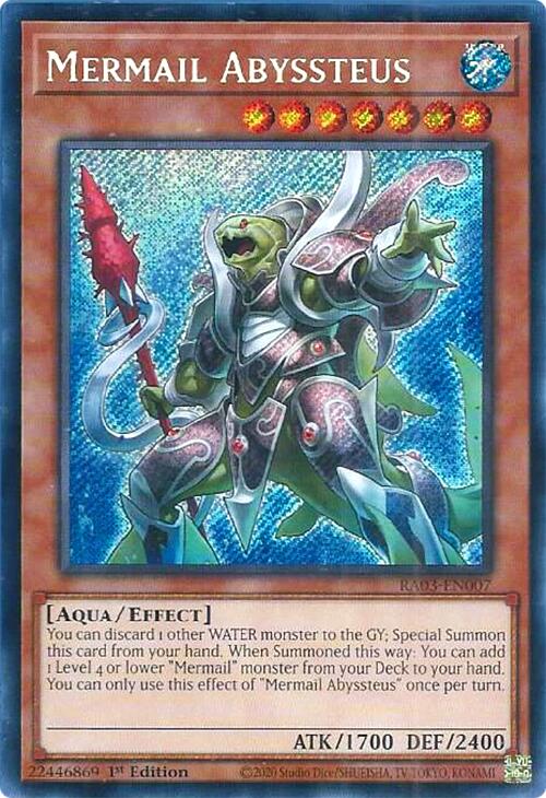 Mermail Abyssteus (Secret Rare) [RA03-EN007] Secret Rare Yu-Gi-Oh!