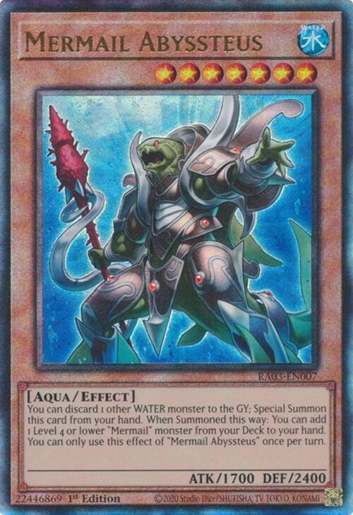 Mermail Abyssteus (UTR) [RA03-EN007] Prismatic Ultimate Rare Yu-Gi-Oh!