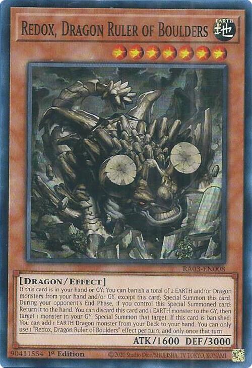 Redox, Dragon Ruler of Boulders [RA03-EN008] Super Rare Yu-Gi-Oh!