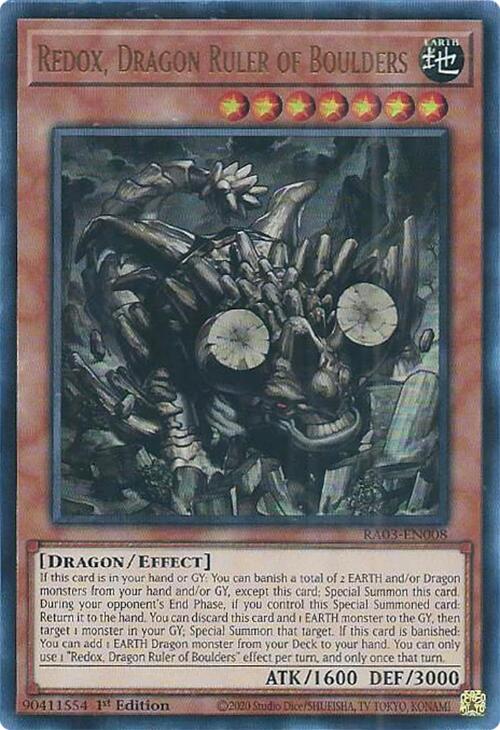 Redox, Dragon Ruler of Boulders (UR) [RA03-EN008] Ultra Rare Yu-Gi-Oh!
