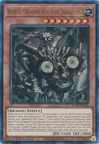 Redox, Dragon Ruler of Boulders (UR) [RA03-EN008] Ultra Rare Yu-Gi-Oh!