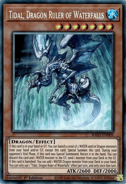 Tidal, Dragon Ruler of Waterfalls (CR) [RA03-EN009] Prismatic Collector's Rare Yu-Gi-Oh!