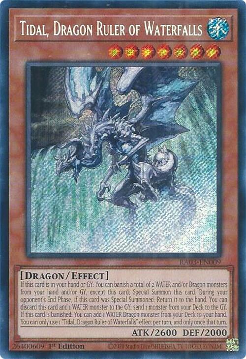 Tidal, Dragon Ruler of Waterfalls (Secret Rare) [RA03-EN009] Secret Rare Yu-Gi-Oh!
