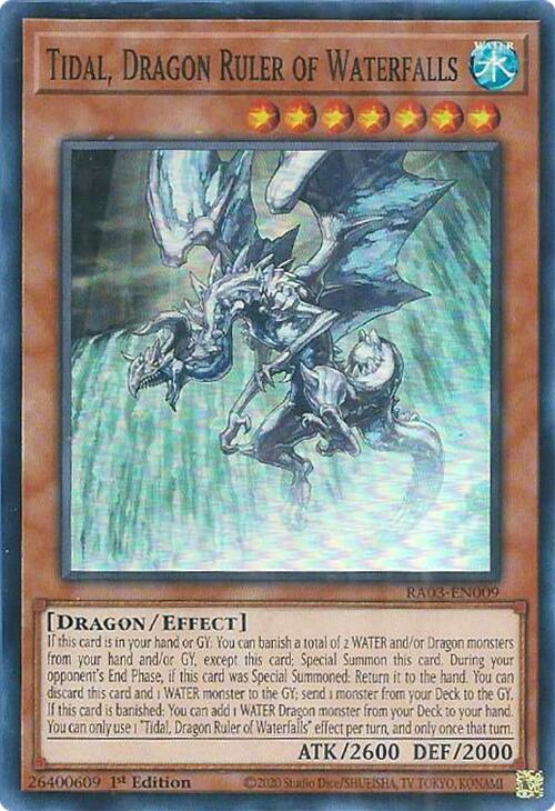 Tidal, Dragon Ruler of Waterfalls [RA03-EN009] Super Rare Yu-Gi-Oh!