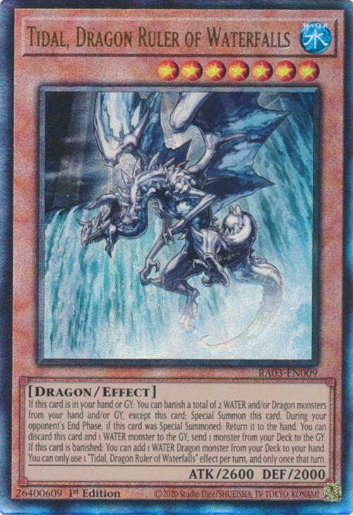 Tidal, Dragon Ruler of Waterfalls (UTR) [RA03-EN009] Prismatic Ultimate Rare Yu-Gi-Oh!