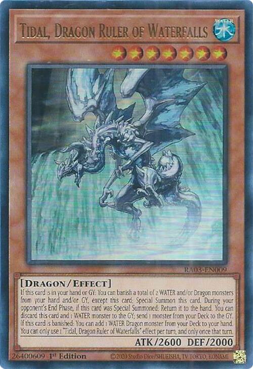 Tidal, Dragon Ruler of Waterfalls (UR) [RA03-EN009] Ultra Rare Yu-Gi-Oh!