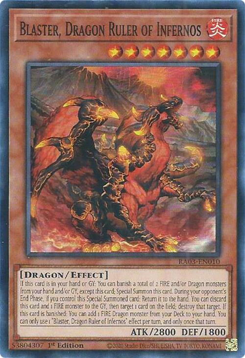 Blaster, Dragon Ruler of Infernos [RA03-EN010] Super Rare Yu-Gi-Oh!