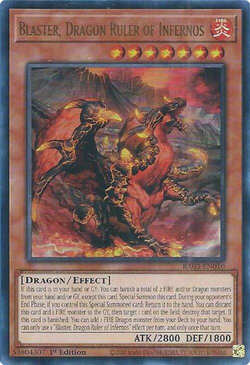 Blaster, Dragon Ruler of Infernos (UR) [RA03-EN010] Ultra Rare Yu-Gi-Oh!