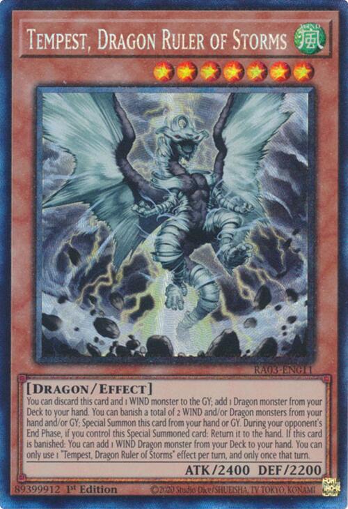 Tempest, Dragon Ruler of Storms (CR) [RA03-EN011] Prismatic Collector's Rare Yu-Gi-Oh!