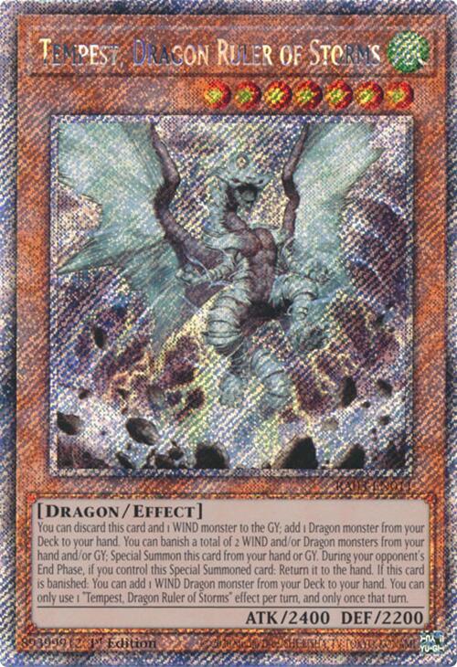Tempest, Dragon Ruler of Storms (Platinum Secret Rare) [RA03-EN011] Platinum Secret Rare Yu-Gi-Oh!