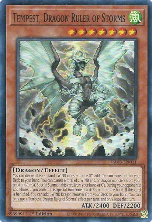 Tempest, Dragon Ruler of Storms [RA03-EN011] Super Rare Yu-Gi-Oh!