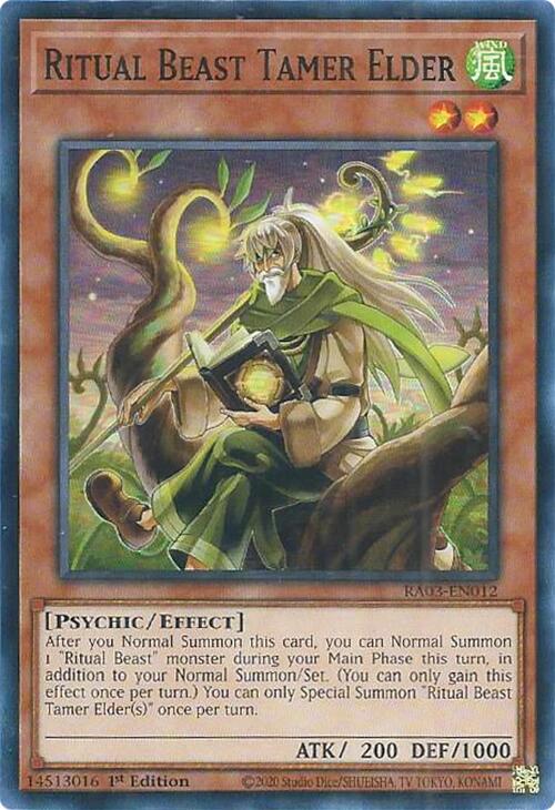 Ritual Beast Tamer Elder [RA03-EN012] Super Rare Yu-Gi-Oh!