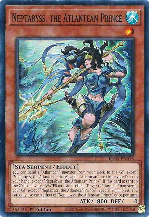 Neptabyss, the Atlantean Prince [RA03-EN013] Super Rare Yu-Gi-Oh!