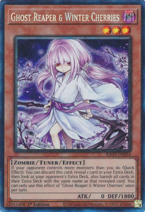 Ghost Reaper & Winter Cherries (Alternate Art) (PCR) [RA03-EN014] Prismatic Collector's Rare Yu-Gi-Oh!