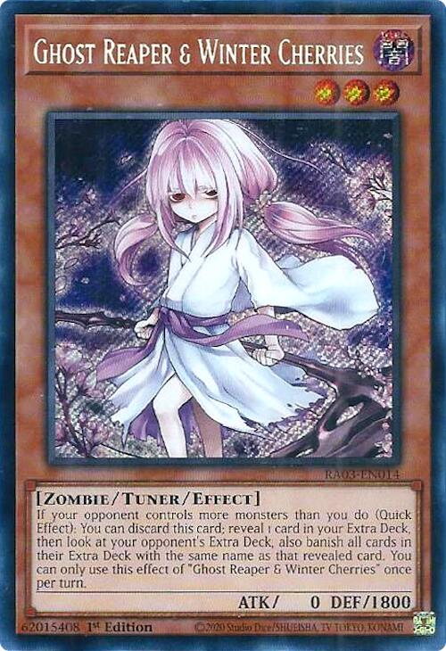 Ghost Reaper & Winter Cherries (Alternate Art) (Secret Rare) [RA03-EN014] Secret Rare Yu-Gi-Oh!