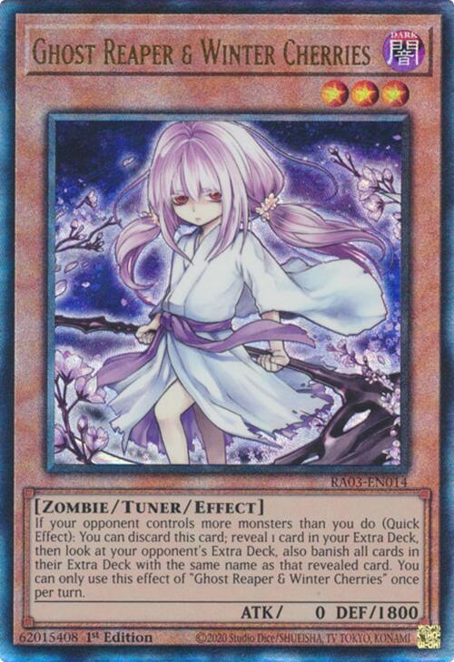 Ghost Reaper & Winter Cherries (Alternate Art) (PUR) [RA03-EN014] Prismatic Ultimate Rare Yu-Gi-Oh!