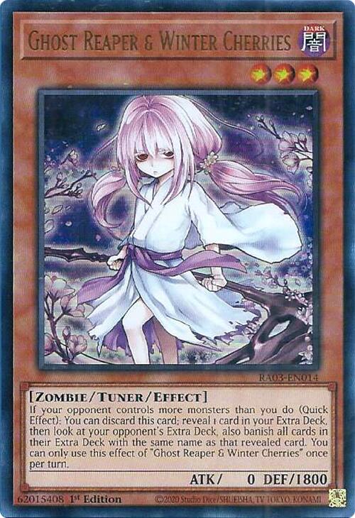Ghost Reaper & Winter Cherries (Alternate Art) (UR) [RA03-EN014] Ultra Rare Yu-Gi-Oh!