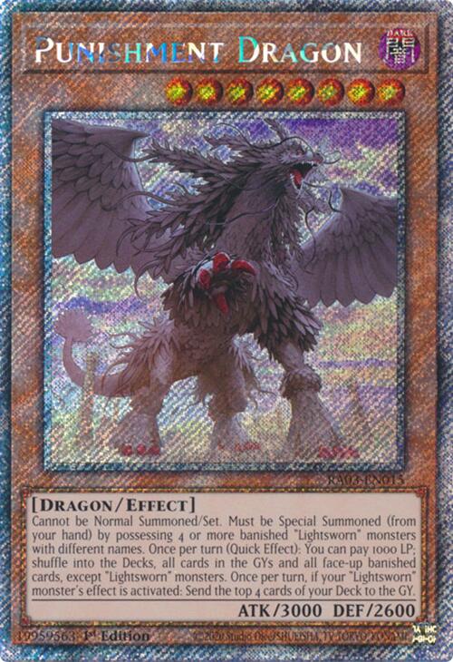 Punishment Dragon (Platinum Secret Rare) [RA03-EN015] Platinum Secret Rare Yu-Gi-Oh!