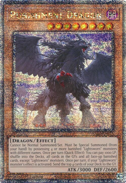 Punishment Dragon (Quarter Century Secret Rare) [RA03-EN015] Quarter Century Secret Rare Yu-Gi-Oh!