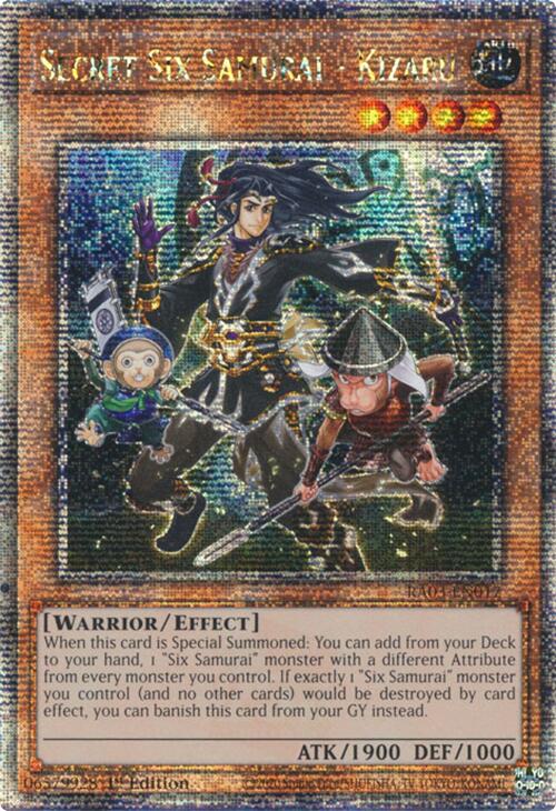 Secret Six Samurai - Kizaru (Quarter Century Secret Rare) [RA03-EN017] Quarter Century Secret Rare Yu-Gi-Oh!