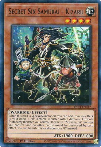 Secret Six Samurai - Kizaru [RA03-EN017] Super Rare Yu-Gi-Oh!
