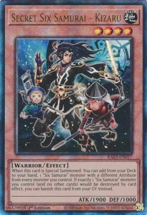 Secret Six Samurai - Kizaru (UTR) [RA03-EN017] Prismatic Ultimate Rare Yu-Gi-Oh!