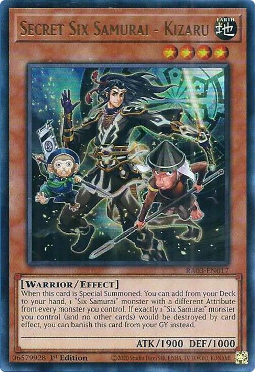 Secret Six Samurai - Kizaru (UR) [RA03-EN017] Ultra Rare Yu-Gi-Oh!