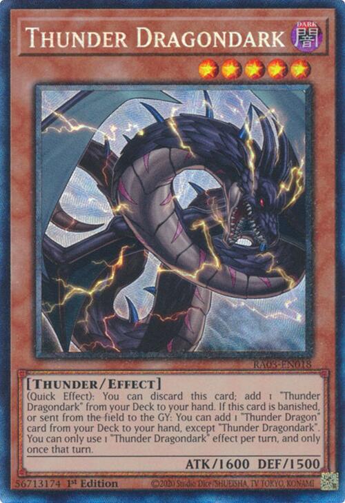 Thunder Dragondark (CR) [RA03-EN018] Prismatic Collector's Rare Yu-Gi-Oh!