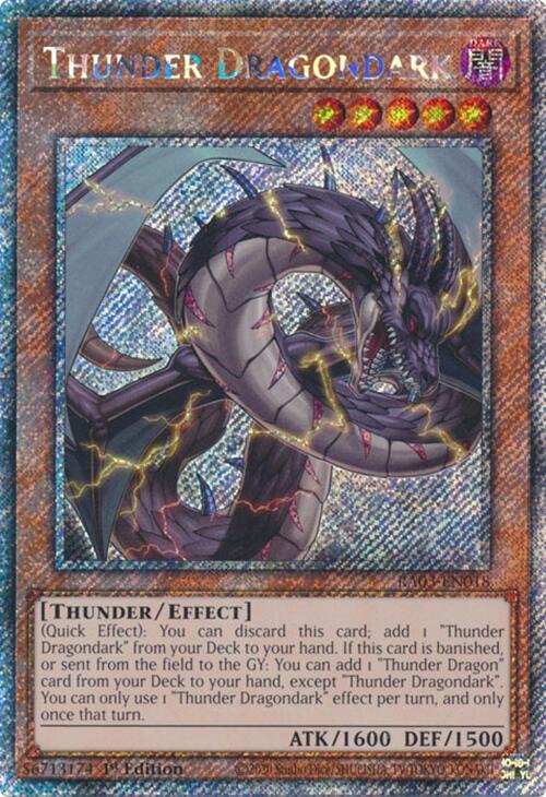 Thunder Dragondark (Platinum Secret Rare) [RA03-EN018] Platinum Secret Rare Yu-Gi-Oh!