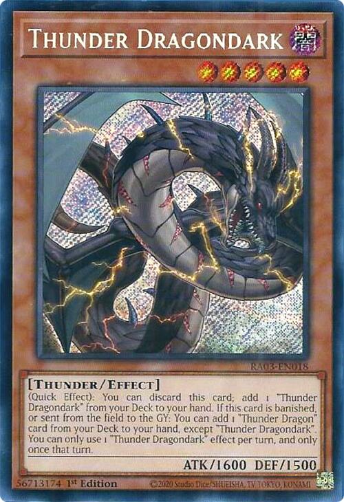 Thunder Dragondark (Secret Rare) [RA03-EN018] Secret Rare Yu-Gi-Oh!
