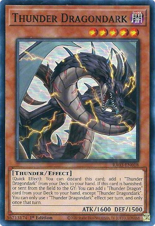 Thunder Dragondark [RA03-EN018] Super Rare Yu-Gi-Oh!