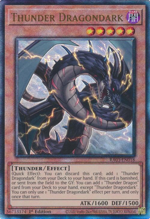 Thunder Dragondark (UTR) [RA03-EN018] Prismatic Ultimate Rare Yu-Gi-Oh!