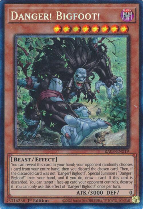 Danger! Bigfoot! (CR) [RA03-EN019] Prismatic Collector's Rare Yu-Gi-Oh!
