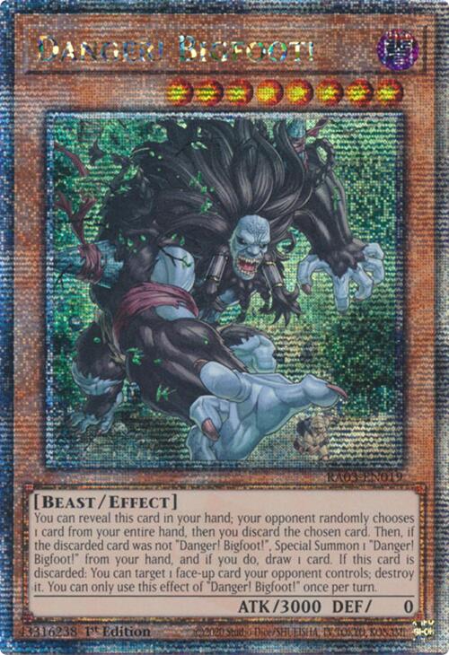Danger! Bigfoot! (Quarter Century Secret Rare) [RA03-EN019] Quarter Century Secret Rare Yu-Gi-Oh!