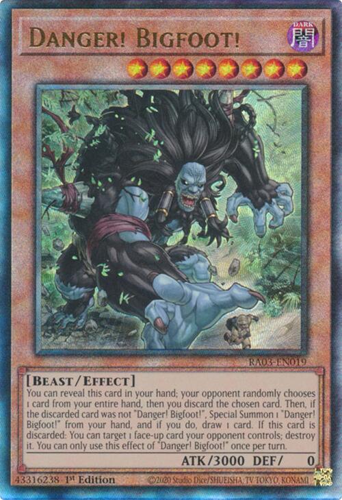 Danger! Bigfoot! (UTR) [RA03-EN019] Prismatic Ultimate Rare Yu-Gi-Oh!
