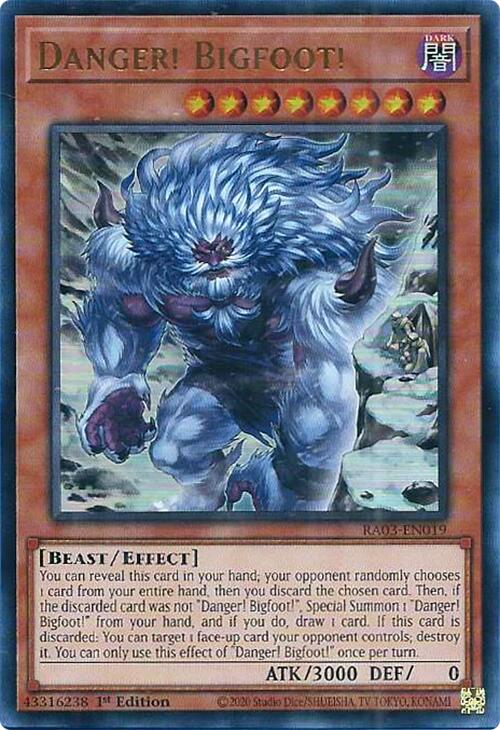 Danger! Bigfoot! (Alternate Art) (UR) [RA03-EN019] Ultra Rare Yu-Gi-Oh!