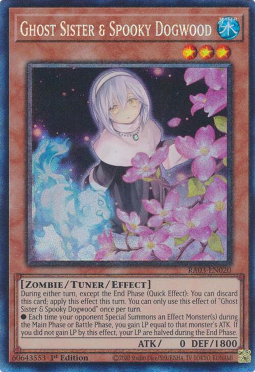 Ghost Sister & Spooky Dogwood (Alternate Art) (CR) [RA03-EN020] Prismatic Collector's Rare Yu-Gi-Oh!