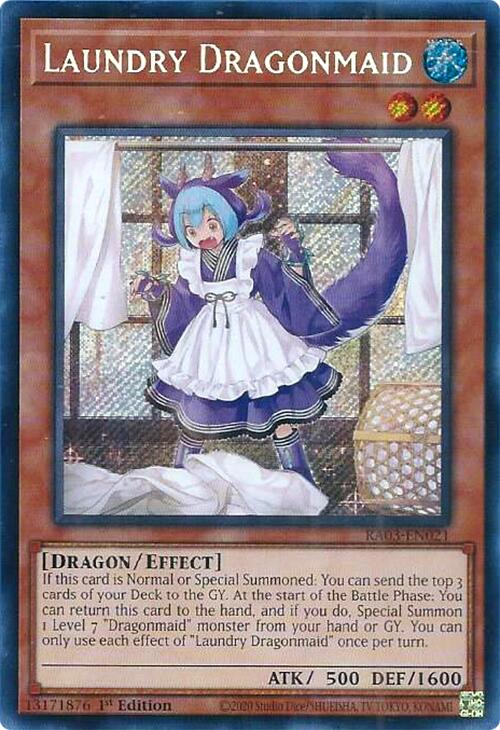 Laundry Dragonmaid (Secret Rare) [RA03-EN021] Secret Rare Yu-Gi-Oh!
